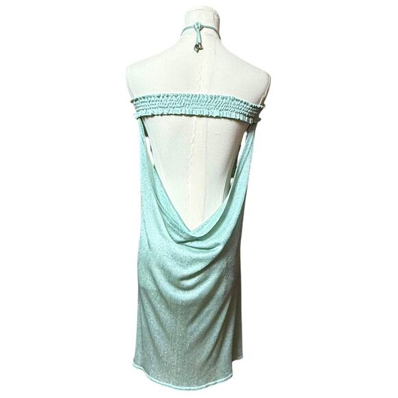 Vanita Rosa Atelier Paris St Barth Jersey Mini Dress Size Small Open Back - Picture 5 of 11